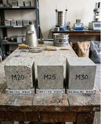 M20 vs M25 vs M30 Concrete at a Glance
