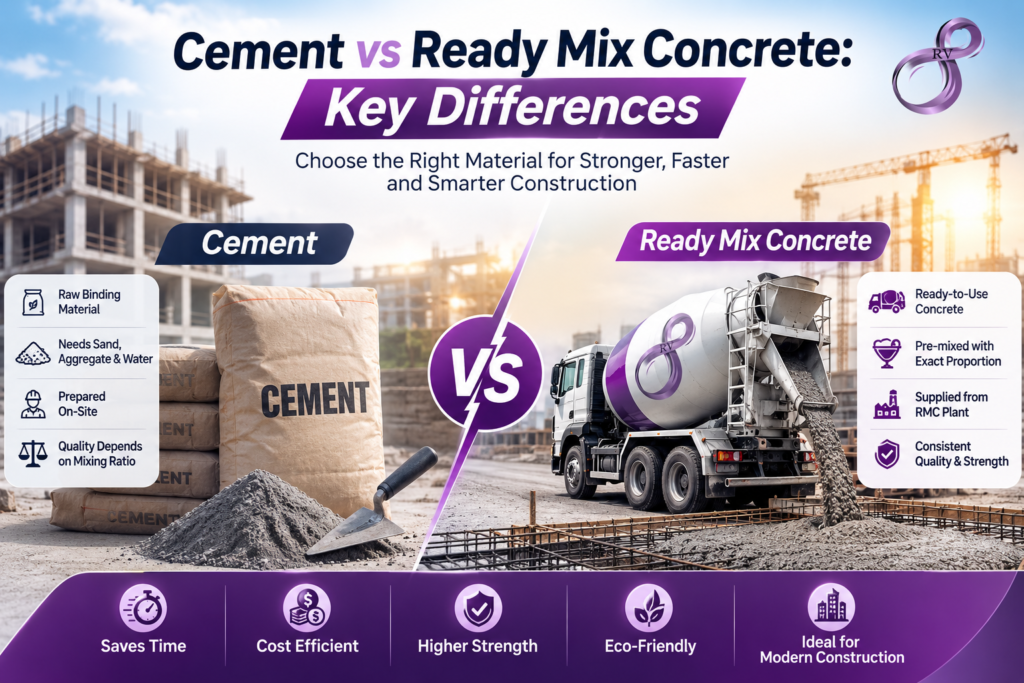 Cement vs Ready Mix Concrete